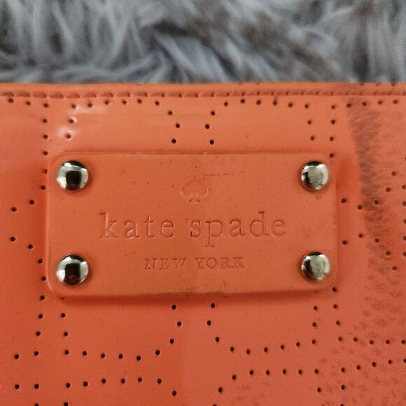 Kate Spade Darby Metro Spade Laser Cut Crossbody Bag Orange - Picture 4 of 14